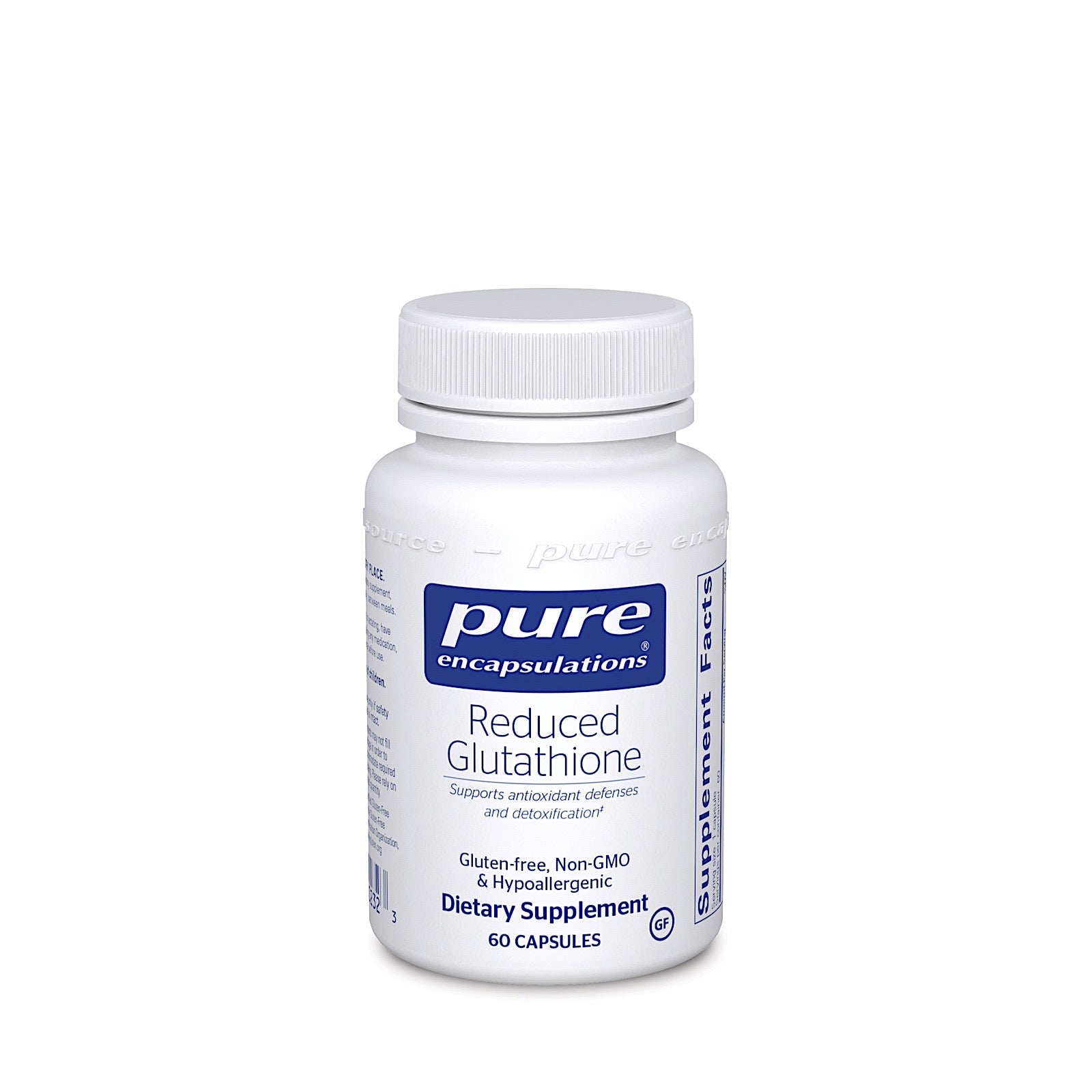 Pure Encapsulations, Reduced Glutathione 100 mg, 60 Capsules - 766298002323 | Hilife Vitamins