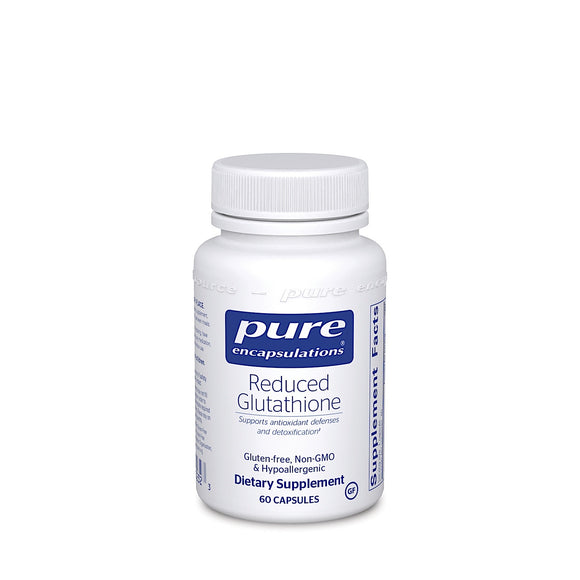 Pure Encapsulations, Reduced Glutathione 100 mg, 60 Capsules - 766298002323 | Hilife Vitamins