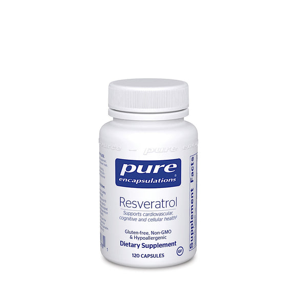 Pure Encapsulations, Resveratrol 200 mg, 120 Capsules - 766298002781 | Hilife Vitamins