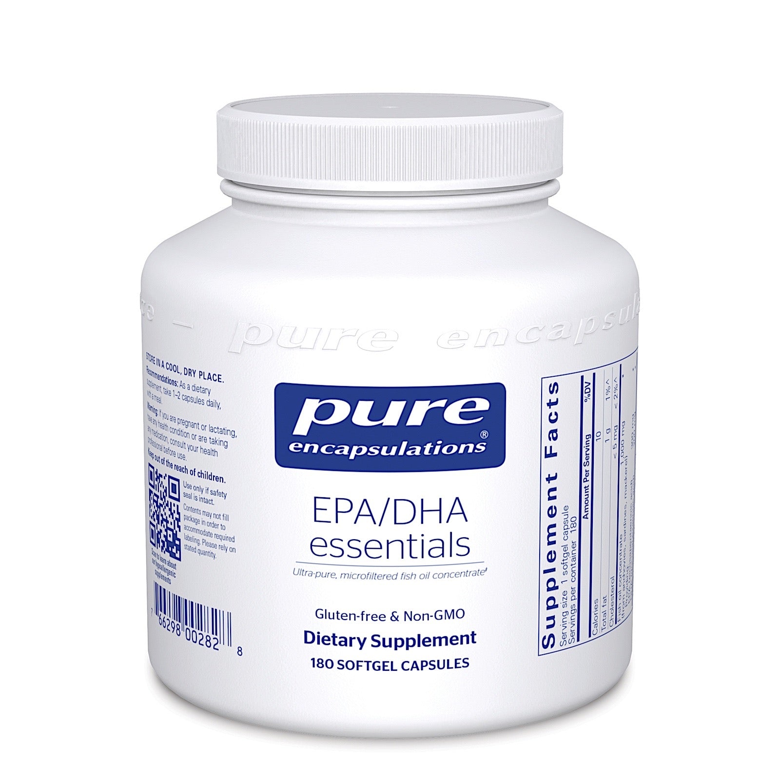 Pure Encapsulations, EPA/DHA Essentials 1000 mg, 180 Softgels - 766298002828 | Hilife Vitamins