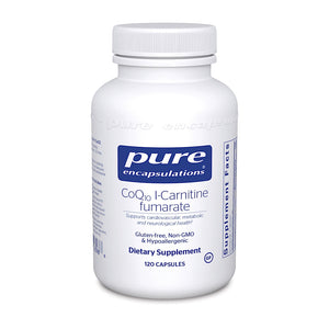 Pure Encapsulations, CoQ10 L-Carnitine Fumarate, 120 Capsules - 766298003986 | Hilife Vitamins