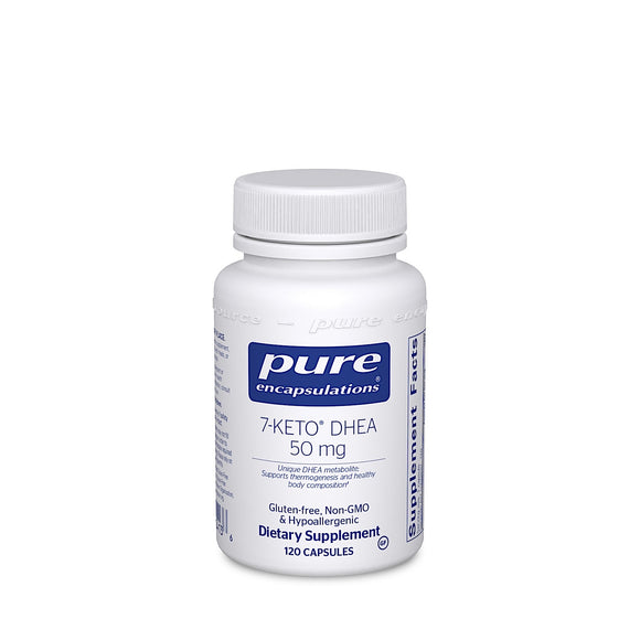 Pure Encapsulations, 7- Keto DHEA 50 Mg, 120 Capsules - 766298004136 | Hilife Vitamins