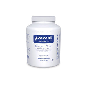 Pure Encapsulations, Nutrient 950 W/O Iron, 360 Capsules - 766298004211 | Hilife Vitamins