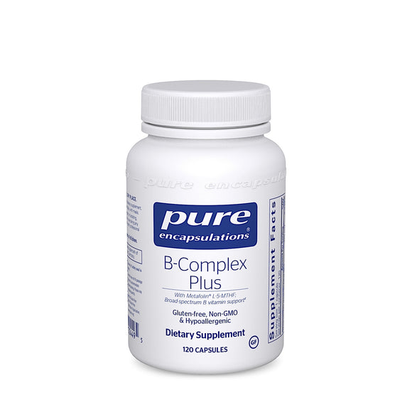 Pure Encapsulations, B-Complex Plus, 120 Capsules - 766298004495 | Hilife Vitamins