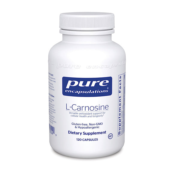Pure Encapsulations, L- Carnosine 500 mg, 120 Capsules - 766298005249 | Hilife Vitamins