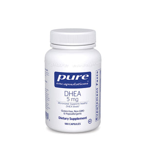 Pure Encapsulations, DHEA 5 mg, 180 Capsules - 766298005539 | Hilife Vitamins
