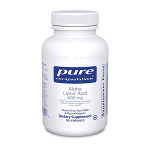 Pure Encapsulations, Alpha Lipoic Acid 600 mg, 120 Capsules - 766298007007 | Hilife Vitamins