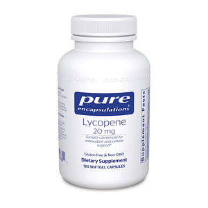Pure Encapsulations, Lycopene 20 Mg, 120 Softgels - 766298007601 | Hilife Vitamins