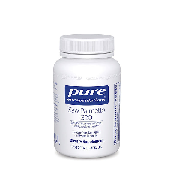 Pure Encapsulations, Saw Palmetto 320, 120 Softgels - 766298007830 | Hilife Vitamins