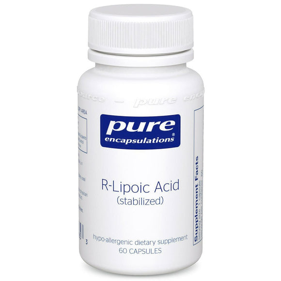 Pure Encapsulations, R-Lipoic Acid stabilized, 60 Capsules - 766298008653 | Hilife Vitamins