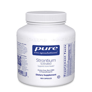 Pure Encapsulations, Strontium Citrate 227 mg, 180 Capsules - 766298008684 | Hilife Vitamins