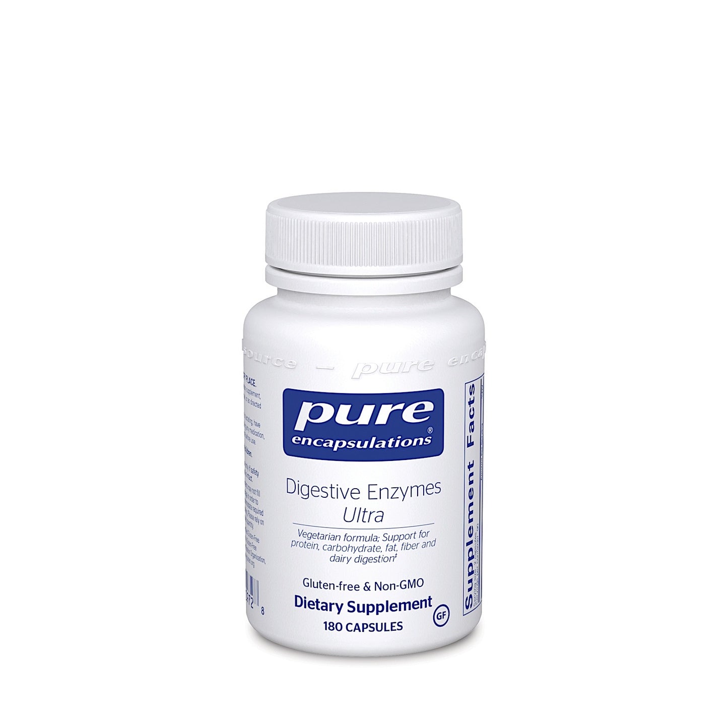 Pure Encapsulations, Digestive Enzymes Ultra, 180 Capsules - 766298009728 | Hilife Vitamins