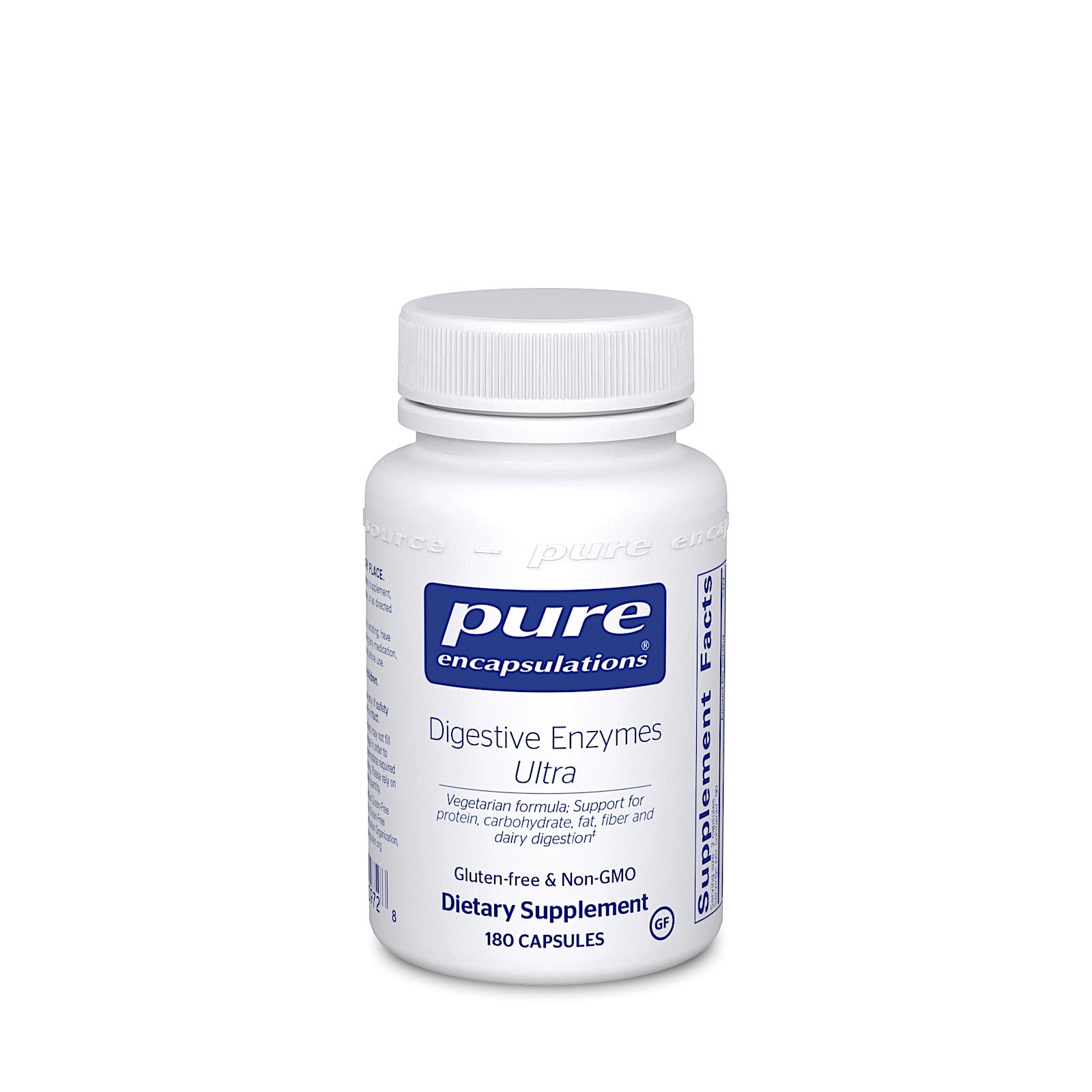 Pure Encapsulations, Digestive Enzymes Ultra, 180 Capsules - 766298009728 | Hilife Vitamins