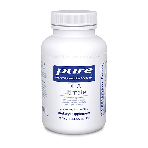 Pure Encapsulations, DHA Ultimate, 120 Capsules - 766298012186 | Hilife Vitamins