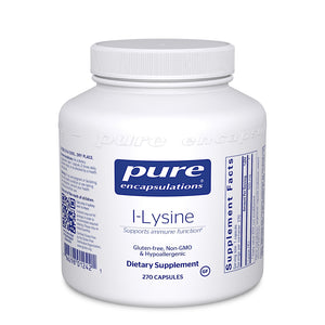 Pure Encapsulations, L-Lysine 500 mg, 270 Capsules - 766298012421 | Hilife Vitamins