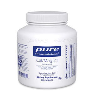 Pure Encapsulations, Cal/Mag Malate 2:1, 180 Capsules - 766298012940 | Hilife Vitamins