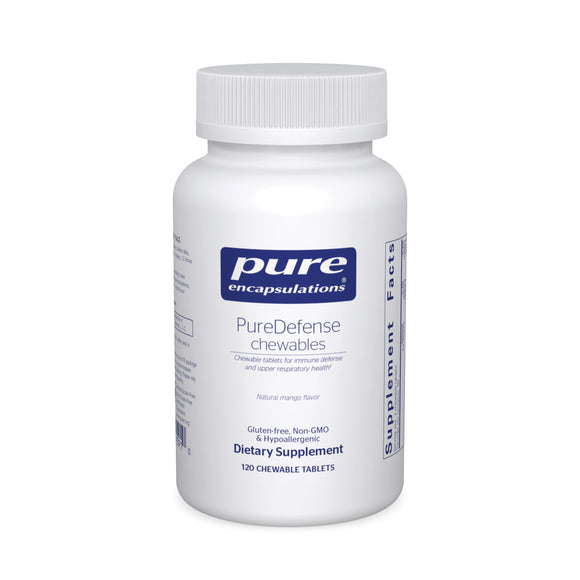Pure Encapsulations, PureDefense chewables, 120 Vegetable Tablets - 766298015910 | Hilife Vitamins
