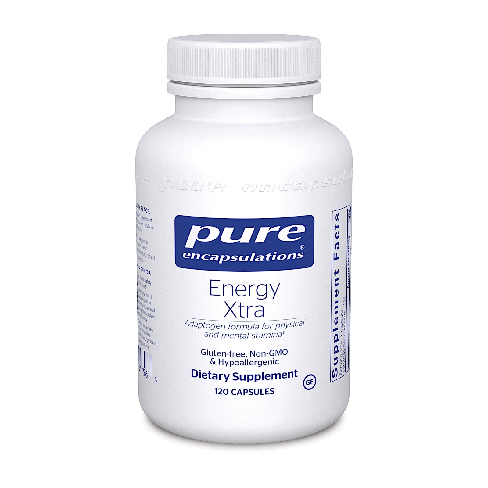 Pure Encapsulations, Energy Xtra, 120 Capsules - 766298017563 | Hilife Vitamins