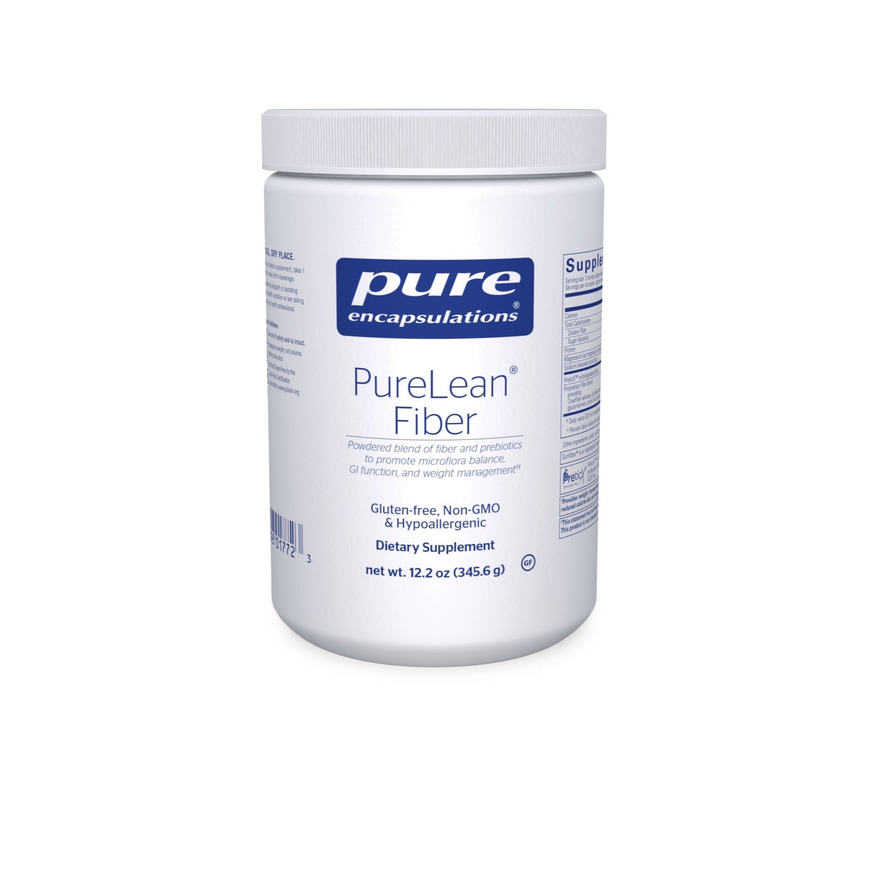 Pure Encapsulations, PureLean Fiber, 12.2 Oz - 766298017723 | Hilife Vitamins