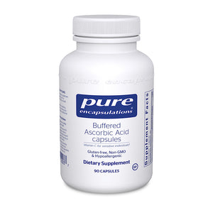 Pure Encapsulations, Buffered Ascorbic Acid, 90 Capsules - 766298020037 | Hilife Vitamins