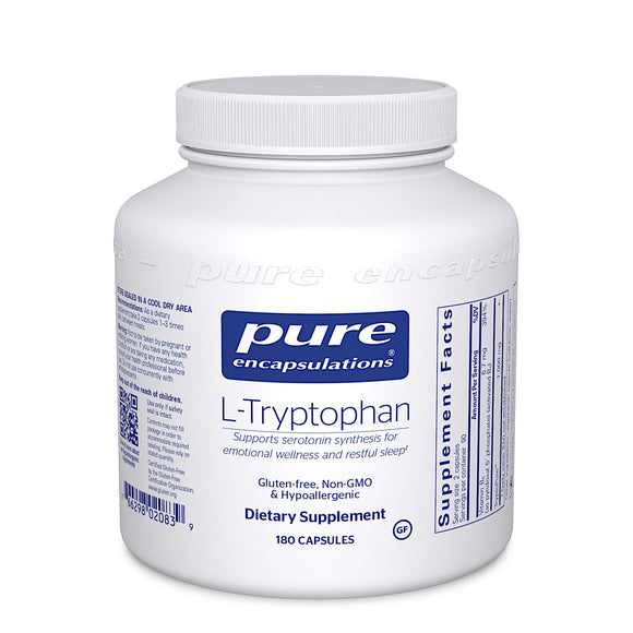 Pure Encapsulations, L-Tryptophan, 180 Capsules - 766298020839 | Hilife Vitamins