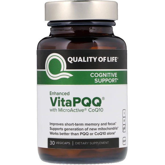 Quality Of Life, Enhanced Vita Pqq 110 Mg, 30 Vegetable Capsules - 812259003134 | Hilife Vitamins