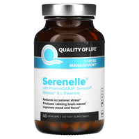 Quality Of Life, Serenelle, 60 Vegetarian Capsules - 812259003189 | Hilife Vitamins