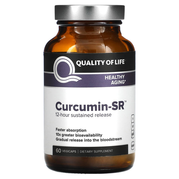 Quality Of Life, Curcumin Sr 125 mg, 60 VegiCaps - 812259003424 | Hilife Vitamins