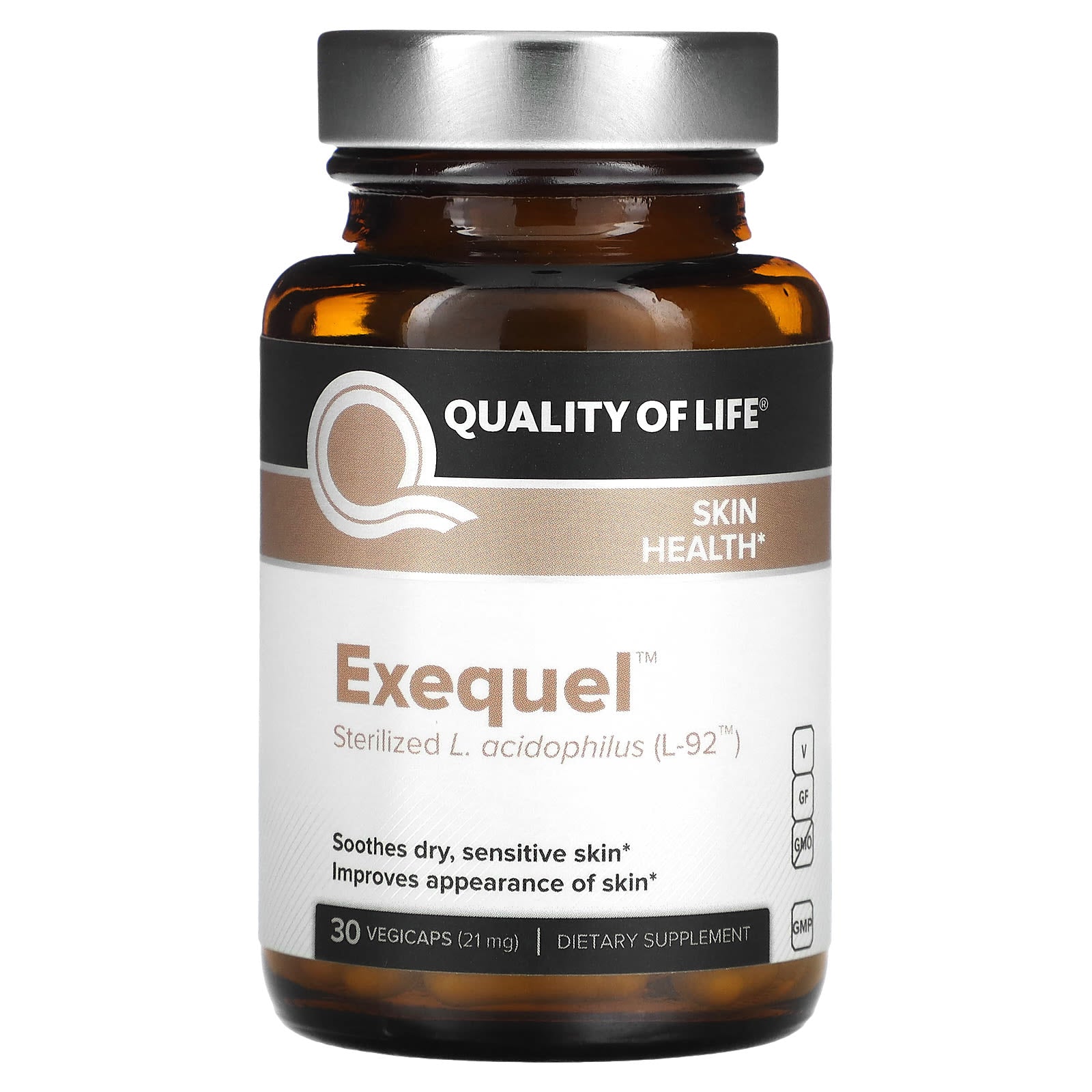 Quality Of Life, Exequel L-92 21 mg, 30 VegiCaps UPC 812259003523 | HiLife Vitamins