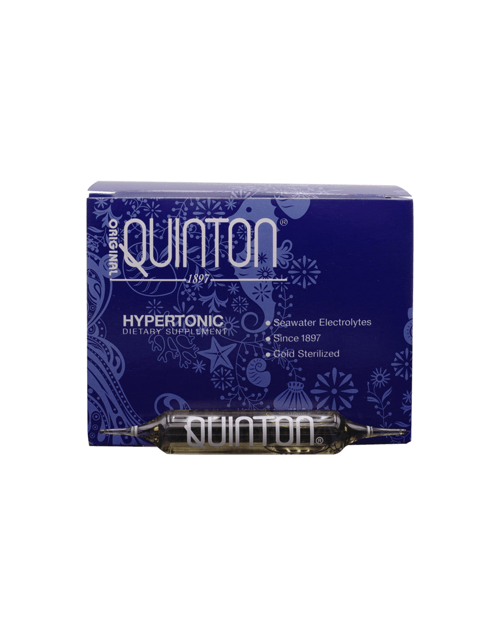 Quicksilver Scientific, Original Quinton® Hypertonic Drinkable Ampoules - Box of 30 Ampoules, 10.2 fl. oz UPC 752830990081 | HiLife Vitamins