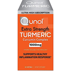 Qunol, Extra Strength Turmeric 1000 mg, 60 Softgels - 850184008015 | Hilife Vitamins