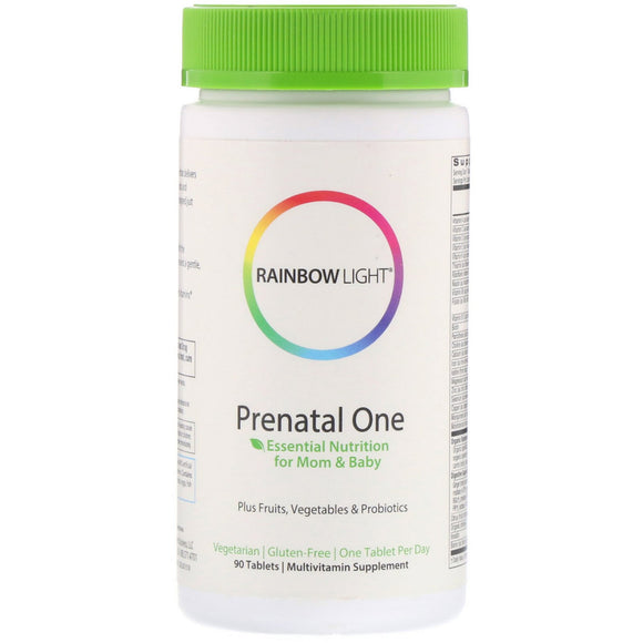 Rainbow Light, Prenatal One Multivitamin, 90 Tablets - 021888109722 | Hilife Vitamins