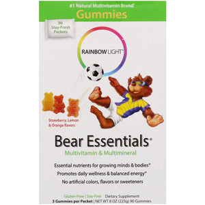 Rainbow Light, Gummy Bear Essential Vitamins, 30 Gummies - 021888120024 | Hilife Vitamins