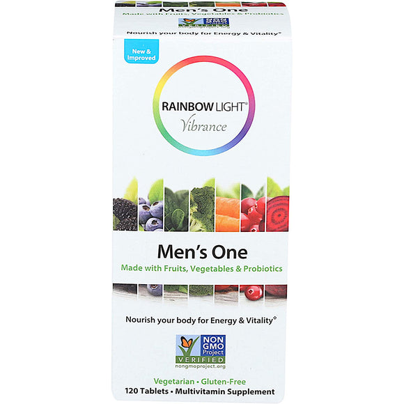 Rainbow Light, Vibrance Mens One NonGMO, 120 Tablets - 021888217151 | Hilife Vitamins