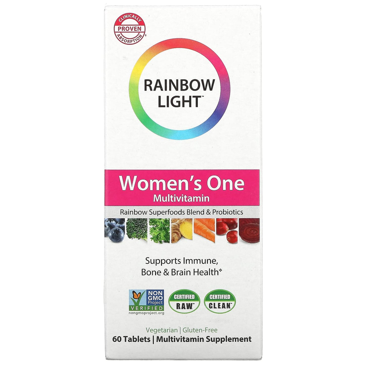 Rainbow Light, Vibrance Womens One NonGMO, 60 Tablets - 021888217038 | Hilife Vitamins