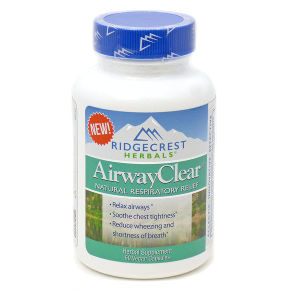 Ridgecrest Herbals, Airway Clear, 60 Vegan Capsules - 355724001209 | Hilife Vitamins