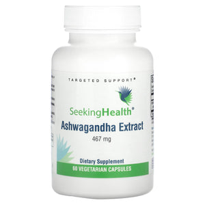 Seeking Health, Ashwagandha Extract, 467 mg, 60 Capsules - 810007520148 | Hilife Vitamins