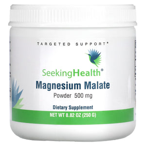 Seeking Health, Magnesium Malate Powder, 500 mg, 8.82 oz (250 g) - 810007520667 | Hilife Vitamins