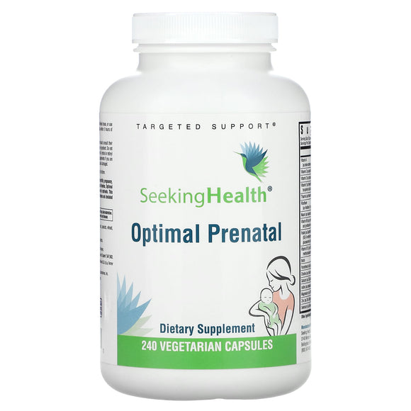 Seeking Health, Optimal Prenatal, 240 Vegetarian Capsules - 810007520810 | Hilife Vitamins