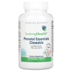 Seeking Health, Prenatal Essentials, 60 Chewable Tablets - 810007520834 | Hilife Vitamins