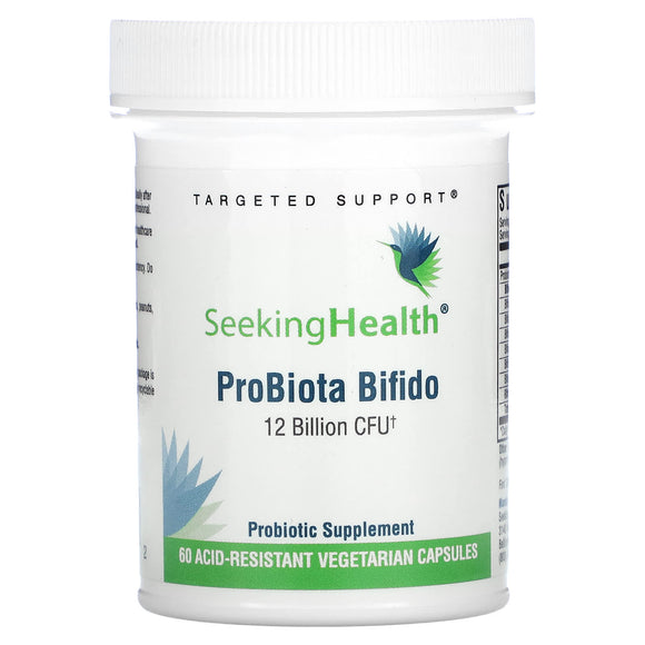 Seeking Health, ProBiota Bifido, 12 Billion CFU, 60 Acid-Resistant Vegetarian Capsules - 810007521022 | Hilife Vitamins