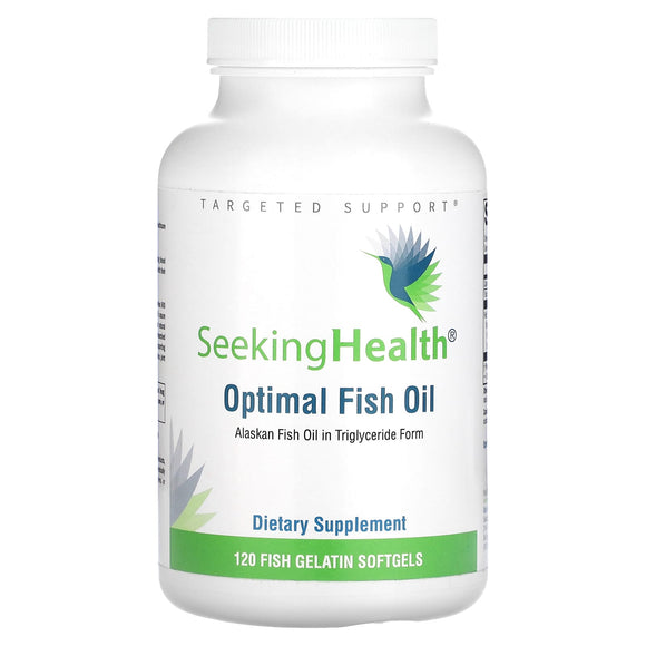 Seeking Health, Optimal Fish Oil, 120 Fish Gelatin Softgels - 810007521176 | Hilife Vitamins