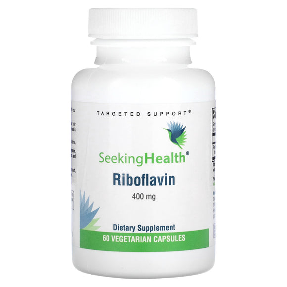 Seeking Health, Riboflavin, 400 mg, 60 Vegetarian Capsules - 810007521190 | Hilife Vitamins