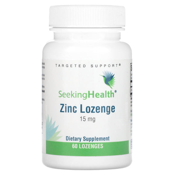Seeking Health, Zinc Lozenge , 15 mg, 60 Lozenges - 810007521381 | Hilife Vitamins