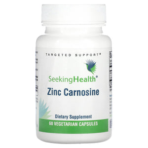 Seeking Health, Zinc Carnosine, 60 Vegetarian Capsules - 810007521398 | Hilife Vitamins