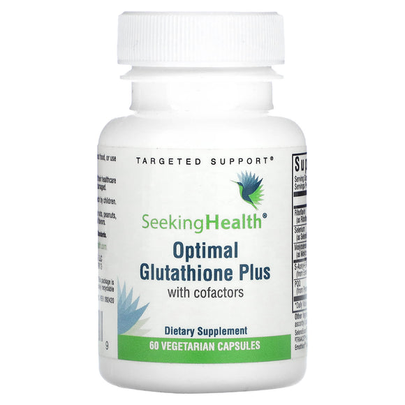 Seeking Health, Optimal Glutathione Plus with cofactors, 60 Vegetarian Capsules - 810007521459 | Hilife Vitamins