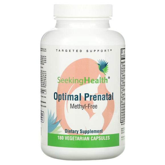 Seeking Health, Optimal Prenatal MF, 180 Vegetarian Capsules - 810007521541 | Hilife Vitamins