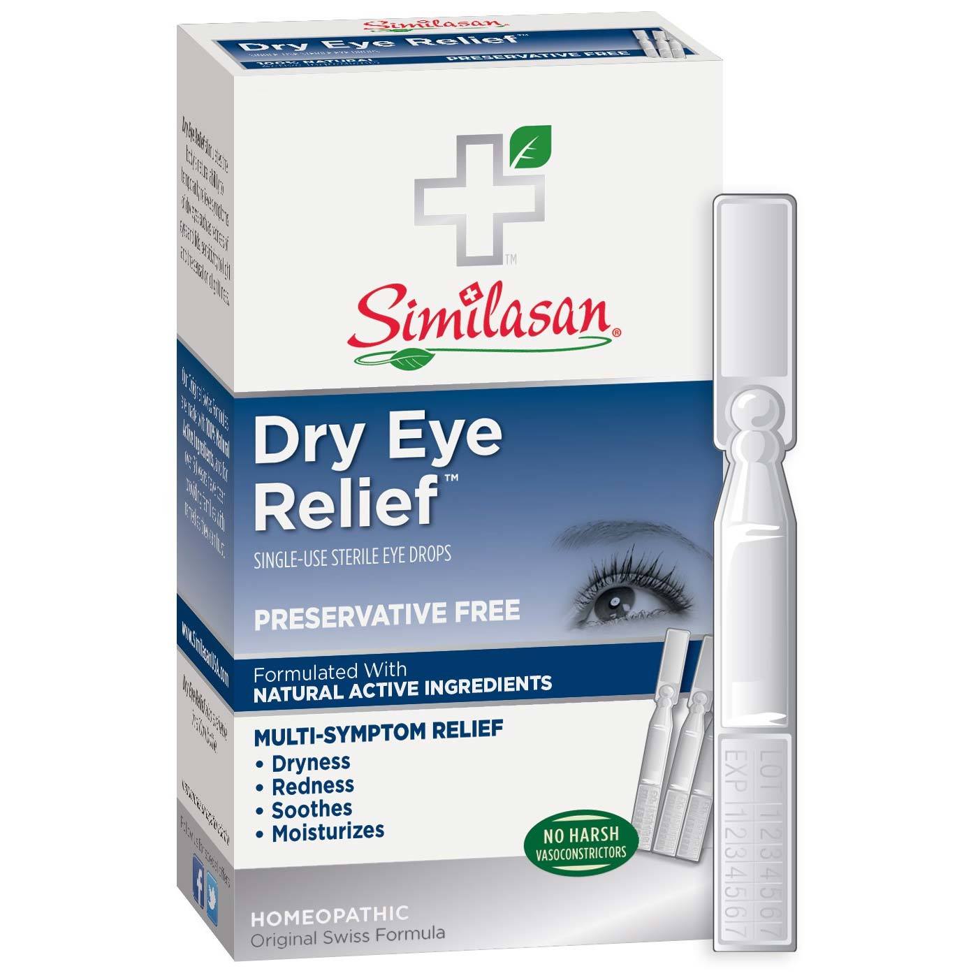 Similasan, Dry Eye Relief, 20 UPC 094841300139 | HiLife Vitamins