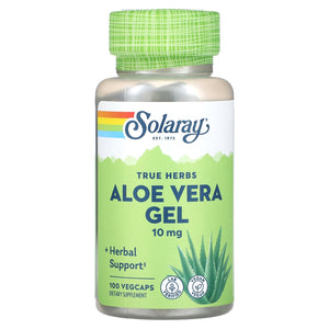 Solaray, Aloe Vera Gel Concentrate, 100 VegCaps - 076280001204 | Hilife Vitamins