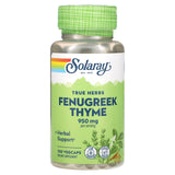 Solaray, True Herbs, Fenugreek Thyme, 950 mg, 100 VegCaps - 076280012729 | Hilife Vitamins